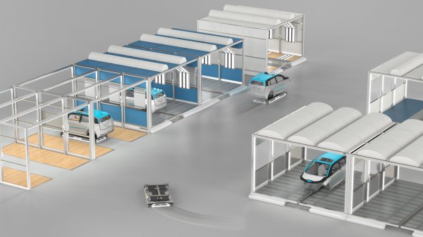 Durr представила EcoProFleet – первую автоматически управляемую тележку для покрасочного цеха будущего